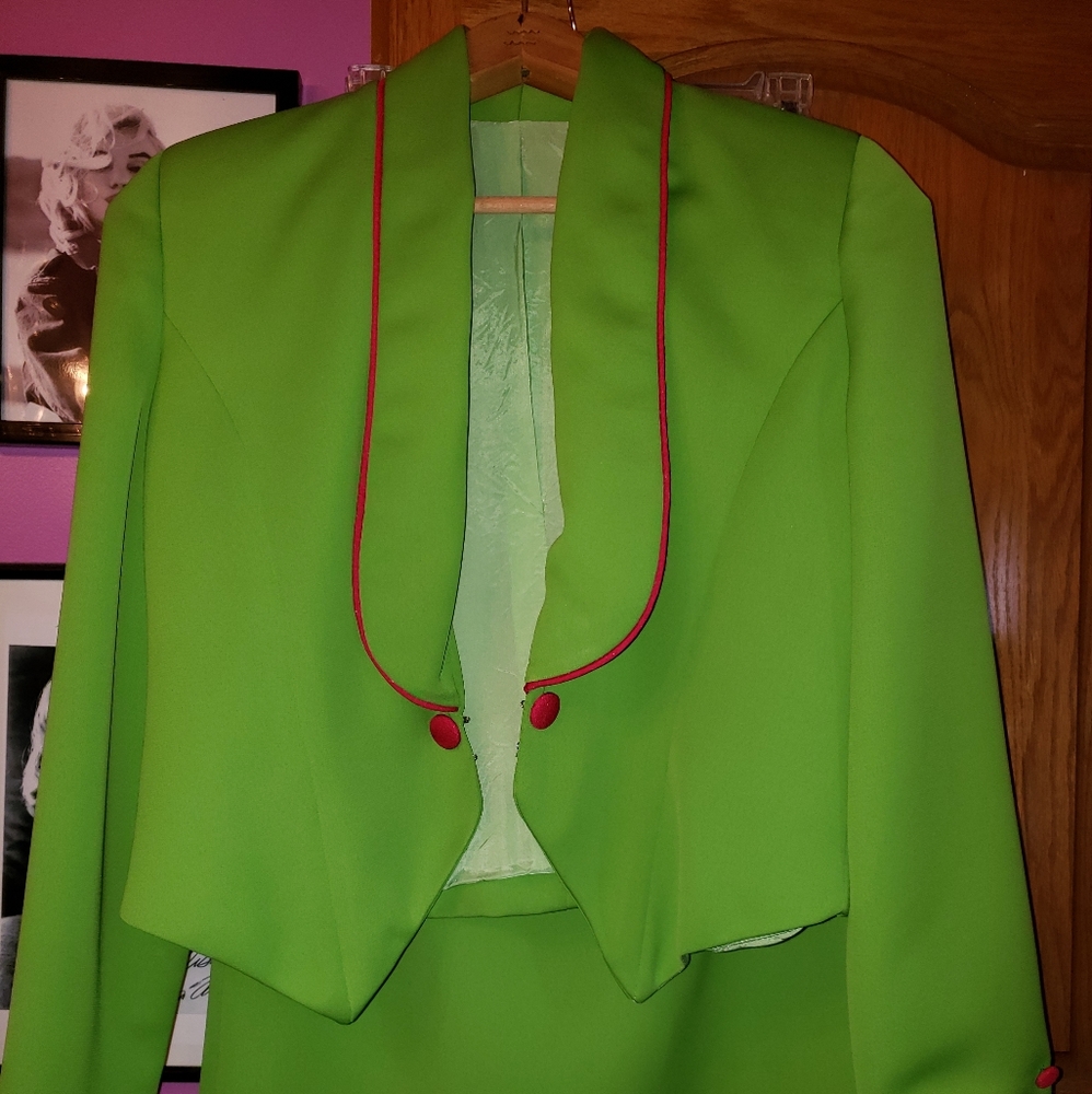 Vintage lined skirt suit